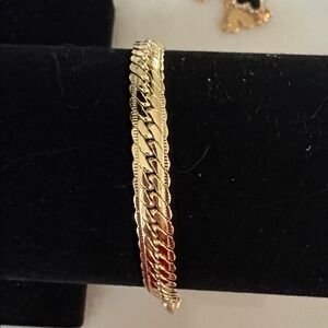 New 14k Gold Plated Herringbone Bracelet #78